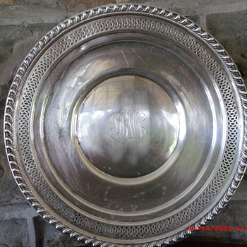 By far my best Goodwill find ever, 7.6 Oz. Sterling Plate for One Dollar!