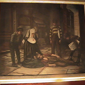 P. E. Fairgeorge Oil on Canvas "Street Urchins" 1906 - Posters and Prints