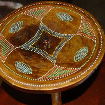 Beaded Wooden stool? - Furniture