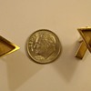 Vintage 14k Gold Fire Opal Cufflinks