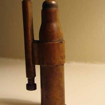 Trench Art Bullet Lighter R.K. Vienna Made - with maker stamp - Military and Wartime