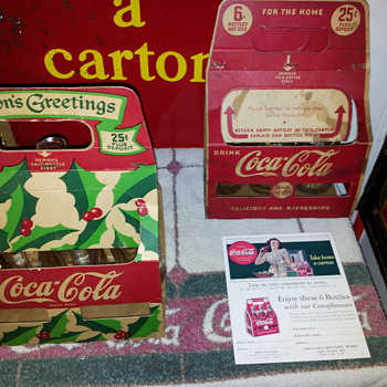 4 Vintage Coca-Cola Carriers - Coca-Cola