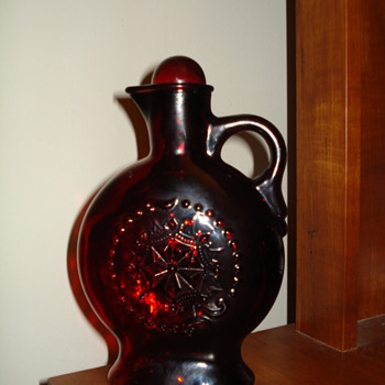 Red Glass Pitcher - Glassware