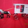 1941 Kenton Cast Iron Antique Horse Drawn Toy Carriage Steel Metal Milk Truck