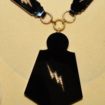 Antique Victorian Seed Pearl Carved Onyx Mourning Locket 15k Lavalier Bookchain Necklace