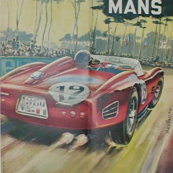 1961 - 24 Hours LeMans Race Poster & Decal