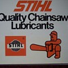 Rare Stihl Oil Sign