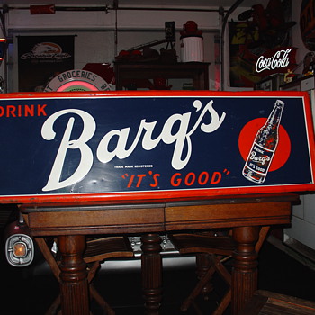 Barq's Root Beer...Embossed Vintage Tin Sign - Signs