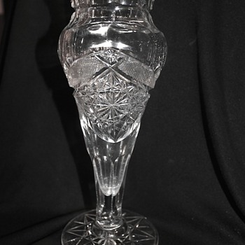American Brilliant Cut Glass Vase - Glassware
