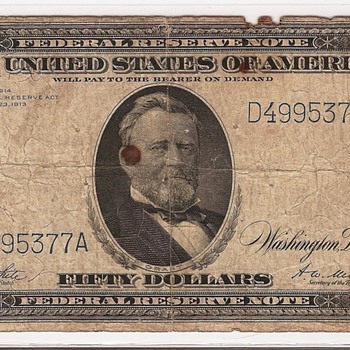 Favorite $50! 1914 FRN - US Paper Money