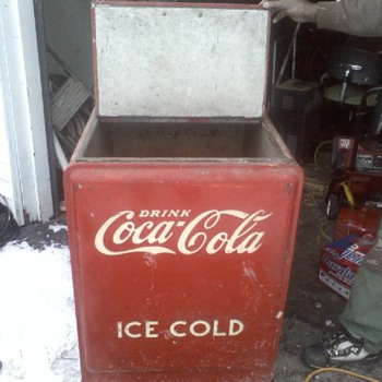 Coca Cola cooler chest circa 1930's