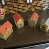 4 Buildings of the NEW PRETTY VILLAGE - McLoughlin Bros Set