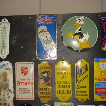 porcelain doorsign door pushes - Signs