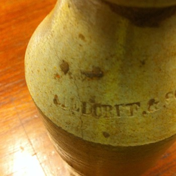stoneware beer bottle