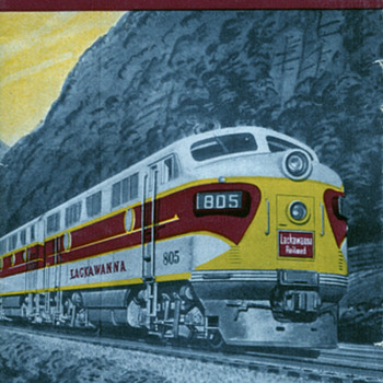 Fall 1950 Lackawanna RR Time Table - Railroadiana