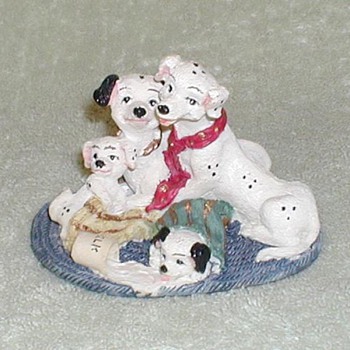Dalmatian Family / Spilled Milk Figurine