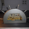 1945-50 Art Deco Nautical-themed Desktop Clock  by Tele-Vision (Pennwood)