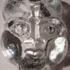 Scandinavian Glass Face~Pipe Ashtray?~Thick, Vintage, Beautiful & Interesting