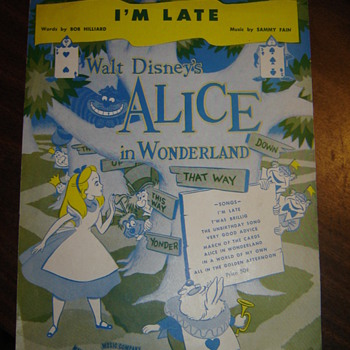 Alice in Wonderland Sheet Music - I'm Late! - Music