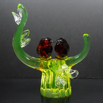 Murano Birds on Branch
