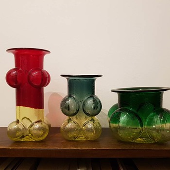 PAJAZZO vases, Nanny Still, 1971 - Art Glass