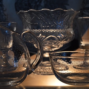 GN 28 Sugar and Creamer - Art Glass