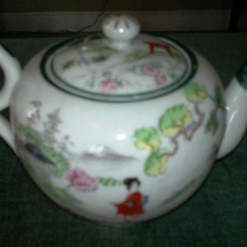 Chinese or japanese  decorated  teapot 