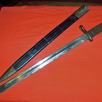 WWII bayonet ??  found in a wall