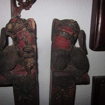 Antique foo dogs