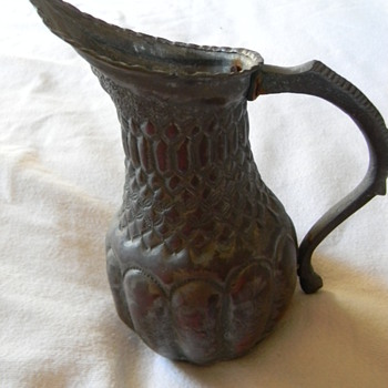brass pitcher maybe silver plated? - Kitchen
