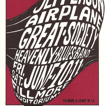 Jefferson Airplane, Great Society, BG-10, 1966 - Posters and Prints