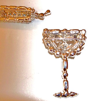 A glass of wine anyone? - Costume Jewelry
