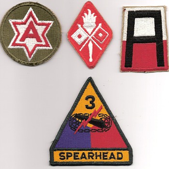 Some of the Army Shoulder Patches I Wore from 1961 to 1964 - Military and Wartime