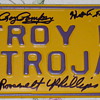 Vintage 1960's Troy High School N.Y. License Plate
