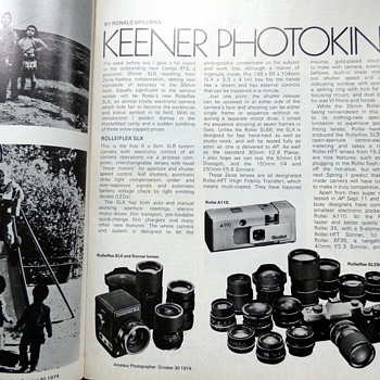 1974-amateur photographer magazine-new equipment-photokina. - Paper