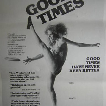 Goodtimes Professional Frisbee Show Poster 1979