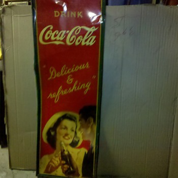 Sign from father's store!  - Coca-Cola