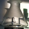 Vases on a black disk/stand