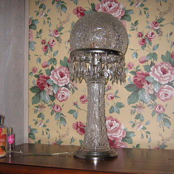 VICTORIAN LAMP - Glassware