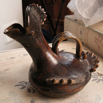Glazed Rooster Pitcher? - Animals