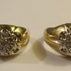 Identical "Pair" Of Men's Diamond Cluster Rings From The 1960's