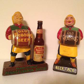 Old Reading "Gus" Chalkware - Breweriana