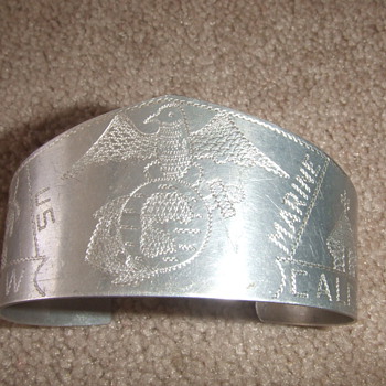 Trench Art USMC bracelet