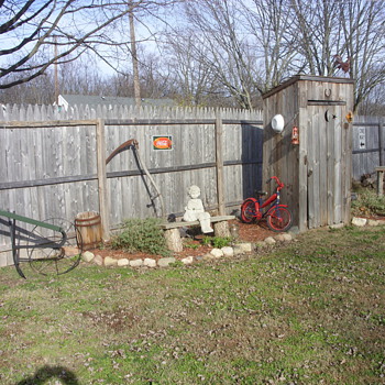 new pic of around the outhouse