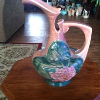 Roseville Water Lily Ewer