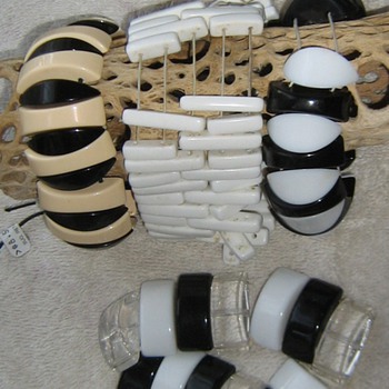 What decade are these plastic bracelets from?