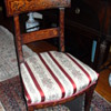 DUTCH Circa 19th Century [Neo-Classical]-form Fruitwood marquetry side chair
