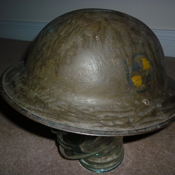 American (AEF) WW1 steel helmet - Military and Wartime
