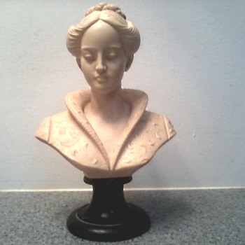 Vintage Arnoldo Giannelli " Bust of a Woman in a Medici Collar" / Recomposed Stone / Circa 1960's