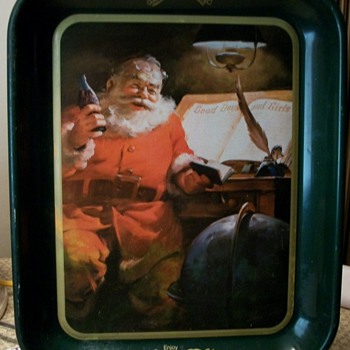 Holiday Coca Cola Tray